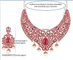Touchstone Indian Bollywood Gorgeous intricate Workmanship Sparkling White Colorful Rhinestone crystal wedding Designer Jewelry Necklace Set In Gold or Silver Tone For Women. - Image 7